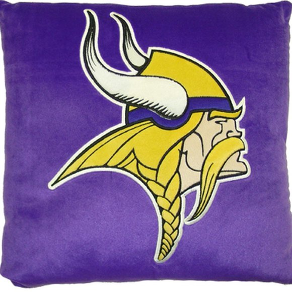 Minnesota Vikings Throw Pillow Measures 15 x 15 inches - Picture 4 of 4
